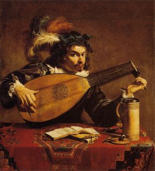 Theodoor Rombouts : The Lute player